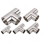 Hydraulic Transition Pipe Fittings  SS304 SS316L Polishing Stainless Steel  threaded connector Tee Female