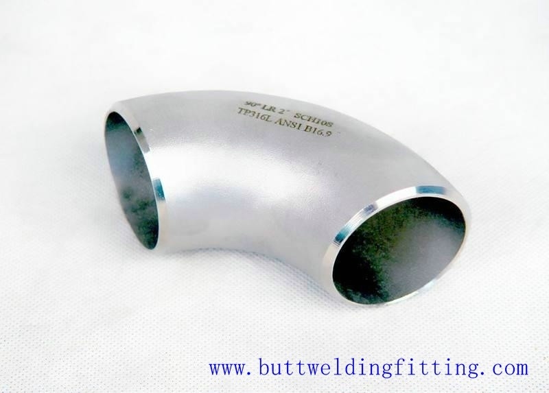 Carbon Steel Butt Weld Fittings Astm A234 WPB Short / Long Radius Elbow