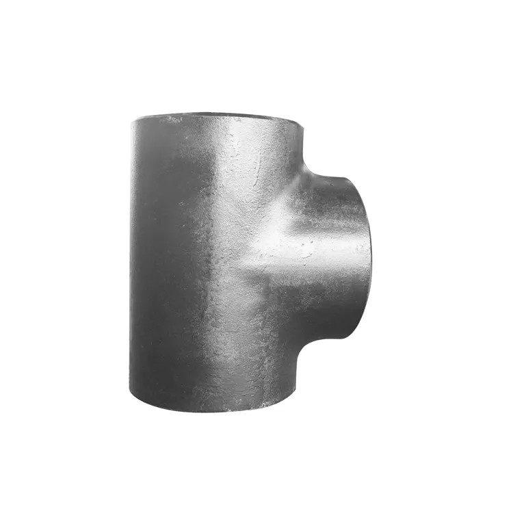 Butt Weld Tee Sanitary Pipe Fittings Stainless Steel SS316 / SS304