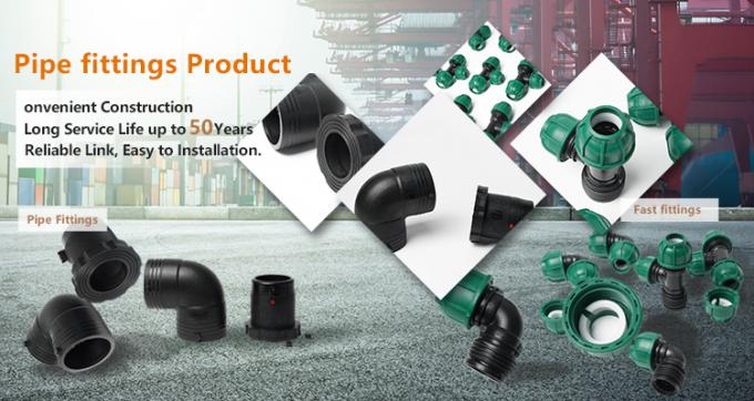 HDPE gerades Verbindungsstück 4 Zoll 25mm Kolben-Schweißens-Sockel, diehdpe Pn16 Fitting schweißen 4