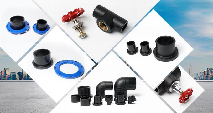 HDPE gerades Verbindungsstück 4 Zoll 25mm Kolben-Schweißens-Sockel, diehdpe Pn16 Fitting schweißen 1