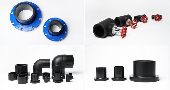 HDPE gerades Verbindungsstück 4 Zoll 25mm Kolben-Schweißens-Sockel, diehdpe Pn16 Fitting schweißen 5