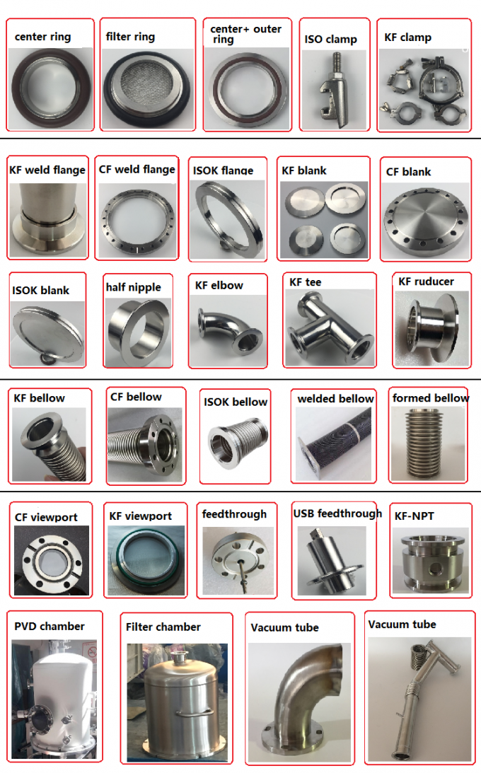 Edelstahl-Vakuum-CF flanschen gleiches T-Stück 2