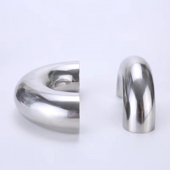 Edelstahl-Rohrverschraubungen 2 Zoll SS 304 SS316 NPT BSPT-Innengewinde 90-Grad-Ellbogen 3