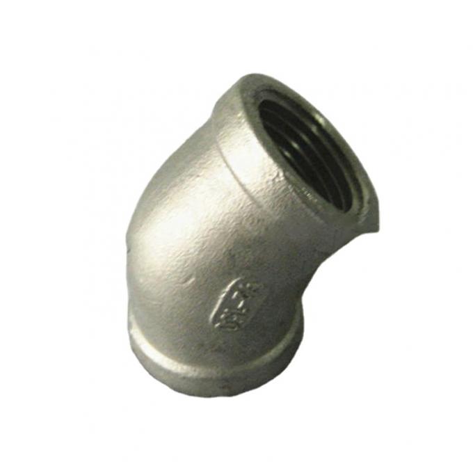 Kundengebundene 45 Grad-Ellbogen-Innengewinde-formbare Edelstahl-Fitting 1
