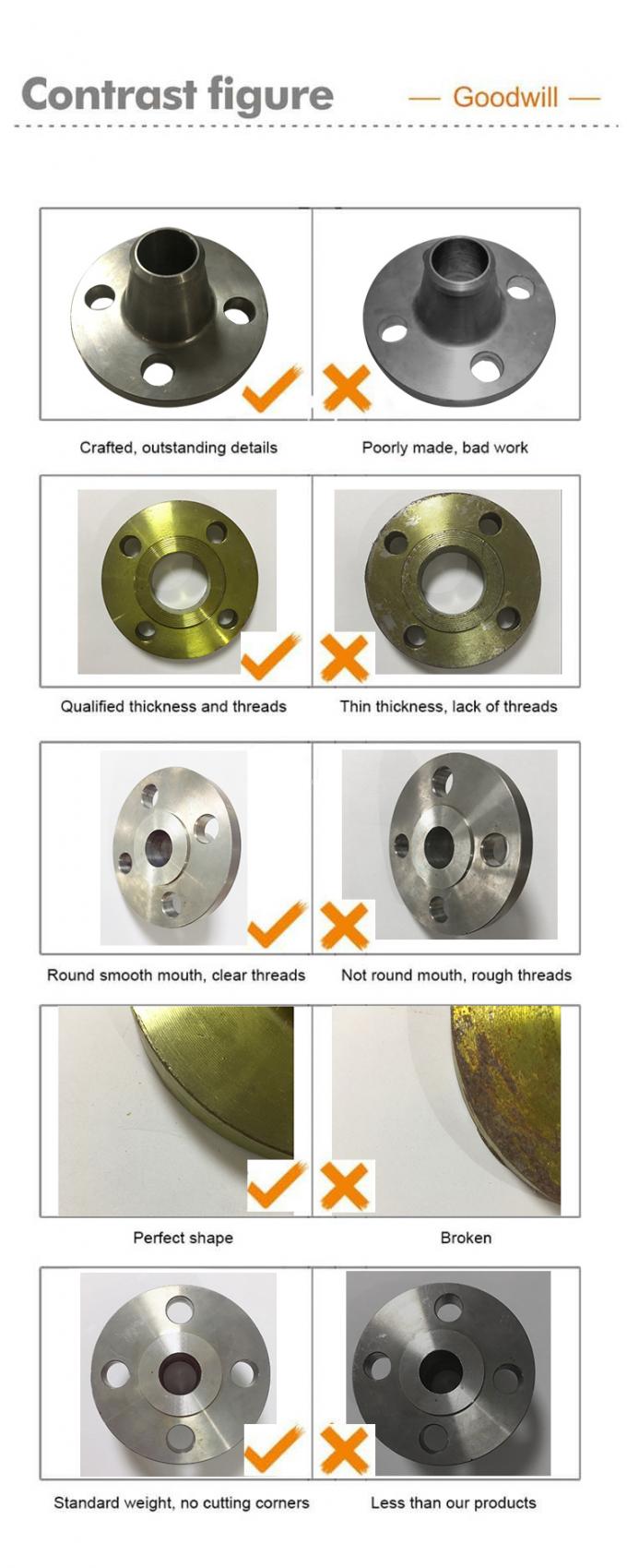 SA182 F51 Langschweißhalsflansche, ASME B16.5, 600# Druckbewertung, 8" Größe, 405mm Länge für Korrosionsbeständige Anwendungen 2