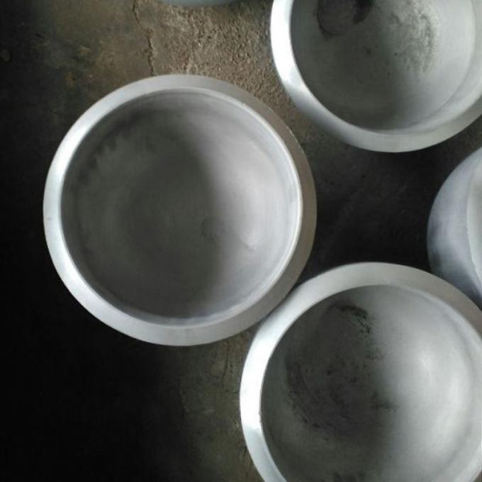 304 Edelstahl Ovalröhrchenkappe Sanitäre Qualität Innen- und Außenspiegel Polierte Schweißröhrchenkappe Helle Edelstahl 3