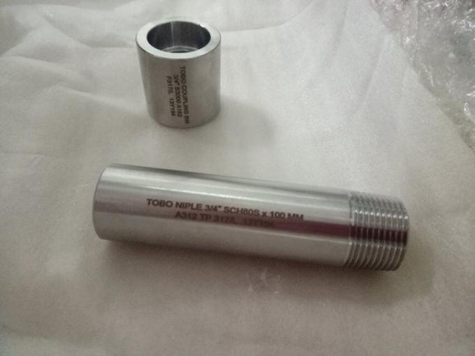 METAL 2205 Legierungsstahl 3/4 Zoll STD 80MM 100MM Länge 3000# 6000# geschmiedete Befestigungen Schnur Rohr Nippel 0