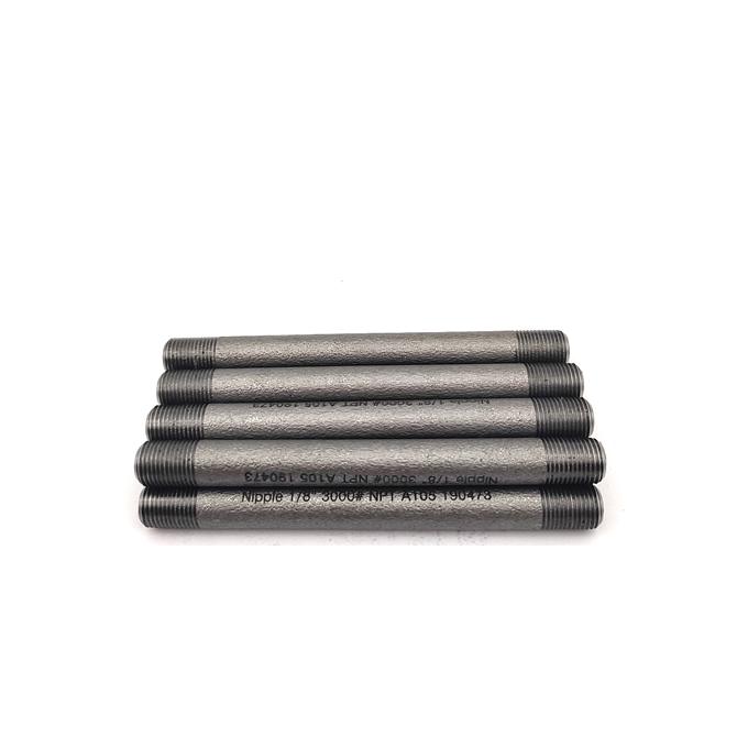 METAL 2205 Legierungsstahl 3/4 Zoll STD 80MM 100MM Länge 3000# 6000# geschmiedete Befestigungen Schnur Rohr Nippel 2