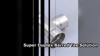 Super Duplex Barred Tee 6 Inch SCH80 ASME B6  Fitting