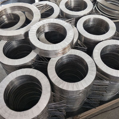 Stainless Steel Spiral Wound Gasket 90 HRB Hardness And Excellent Abrasion Resistance
