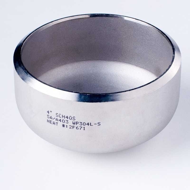 Stainless Steel Pipe End Caps Butt Weld Fitting 8'' SCH10 Round Seamless A403 Grade WP 347