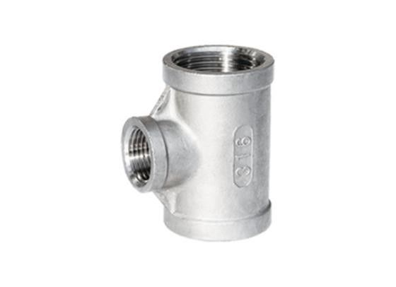 TH Reducing Tee Threaded Fitting Forged Pipe Fitting NPS 1/8" - NPS 4" ASTM A182 F304/F304L, F316/F316LASTM A105ASME B16.11ASME B1.20.1