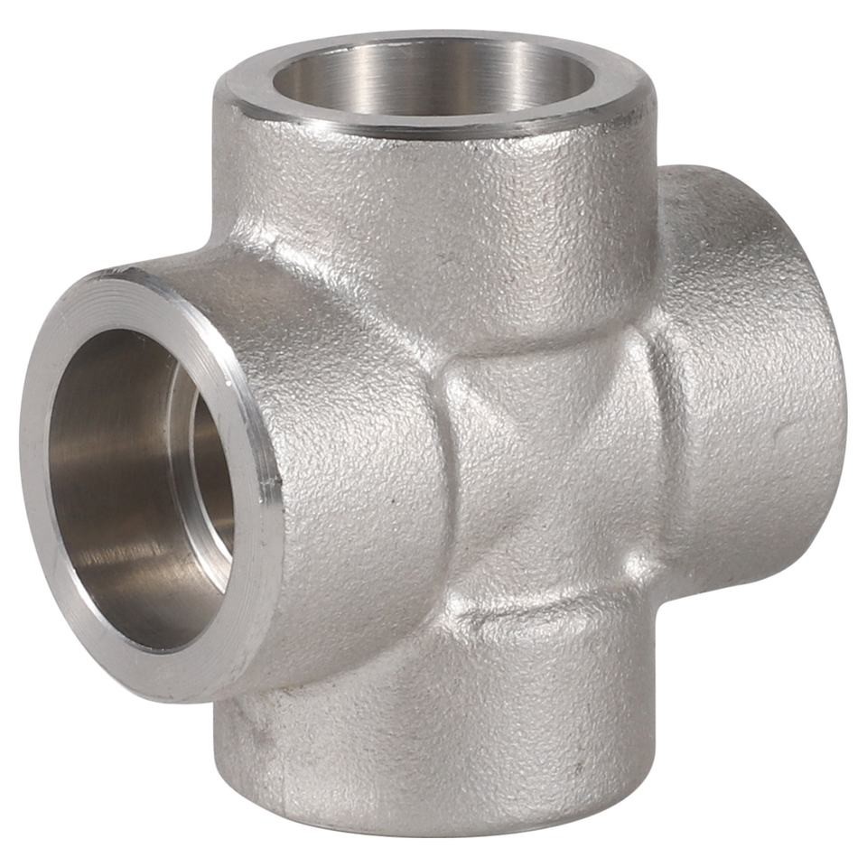 Socket Weld Unequal Cross 1 Inch Class 3000 Fittings For Oil Water