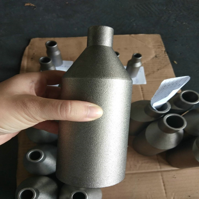 TOBO Customized Titanium Alloy Swage Nipple ASTM B861 GR2 2'' X 1'' SCH10S X SCH40S Forged Pipe Fittings