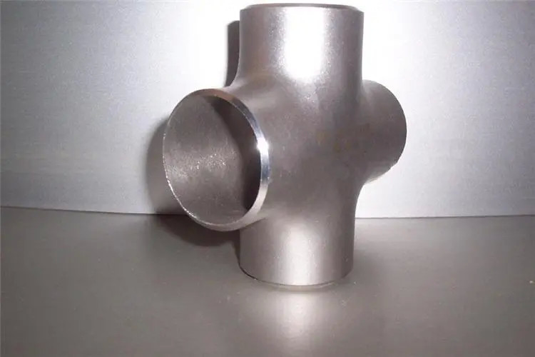 China Factory Free Sample 4-Way Tee Pipe Fitting Carbon Stainless Steel With Smooth Surface OEM Customizable