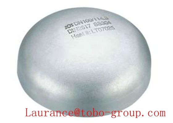 Lösungsgeglühte Stumpfschweißfittings Rohrstopfen 316L SCH80 ASME B16.9 DN100