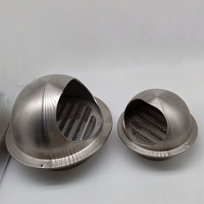 Air Vent 304 Stainless Steel 4 Inch Round Exhaust Grille Louvered Silver