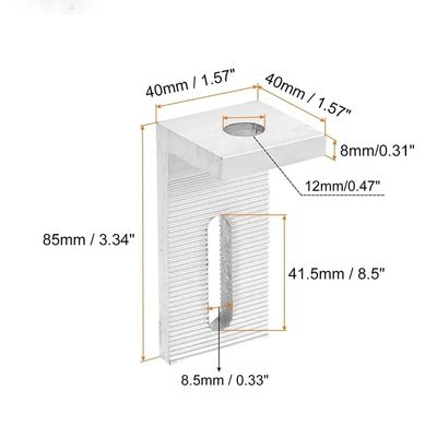 China Factory Free Sample Solar L Foot High Quality Color Steel Tile Roof Photovoltaic Bracket System L Foot
