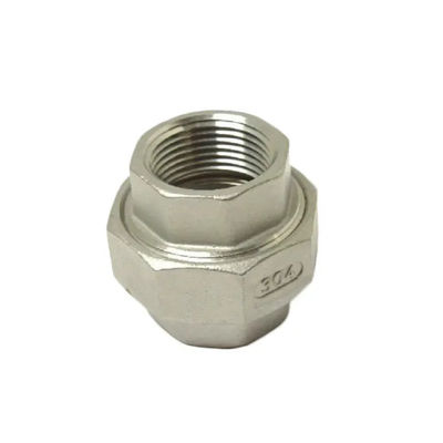 Custom Threaded Union High Pressure Stainless Steel Fittings SS304/316 Union