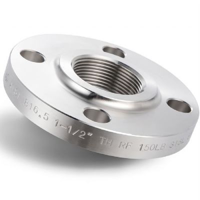 Threaded Flange Forged Steel Flange DN15-DN25 1/2"-8" PN6, PN10, PNClass 150, Class 300 6, PN25, PN40ASTM A105ASTM A182 F304/F304L, F316/F316LASME B16.5 DIN