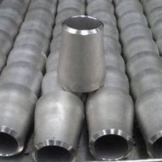Polished Silver Stainless Steel Reducer Welded For Various Pipelines ANSI JIS DIN GB Standards