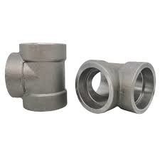 Factory Ss304 316 Welding Tee Tube Fittings Equal Diameter Stainless Steel Forged Tee Pipe Fittings