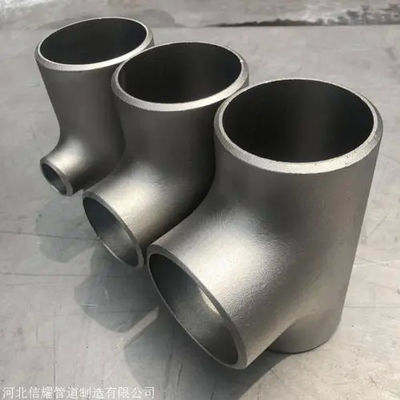METAL Low Alloy Steel Pipe Fittings Butt Welding Pipe Fittings Equal Tee A403 WP904L 6" SCH40 ASME B16.9