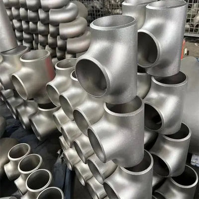 ASME B16.9 Edelstahl-Equal-T-Stück 304/316L Nahtloses Stumpfschweiß-Rohrverschraubung 1/2-24 Zoll