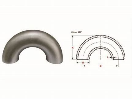 Stainless Steel Ss304/316 Elbow 180 Degree Butt Weld LR Elbow A403 Pipe Fittings