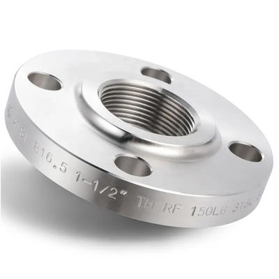 ANSI B16.5 Thread Flange 1-1/2 quot TH RF 150LB Stainless Steel 316L Raised Face TH Flange Forged Steel Flanges for Pipes