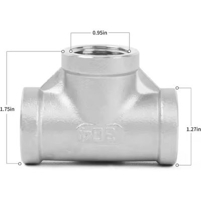 Butt-welding Equal Tee ASTM A815 UNS S41000/WP410 2"Schedule 10 ASME B16.9