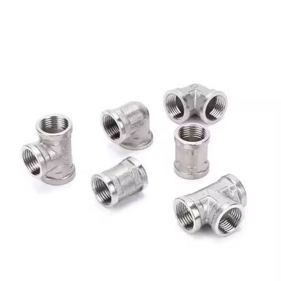 ASTM A312 UNS S31254 1-1/2'' SCH40 Pipe Fittings Tee Super Duplex Stainless Steel Equal / Reducing Tee