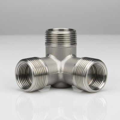 3000 Psi Edelstahl Tee mit 1000°F Temperatur und Gewinde für eine optimale Strömungsverteilung