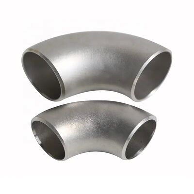 ndustrial 304/316L SS 90° LR Elbow Butt Weld Pipe Fitting ASME B16.9